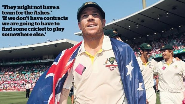 David Warner has been a strong voice for the players in the dispute.