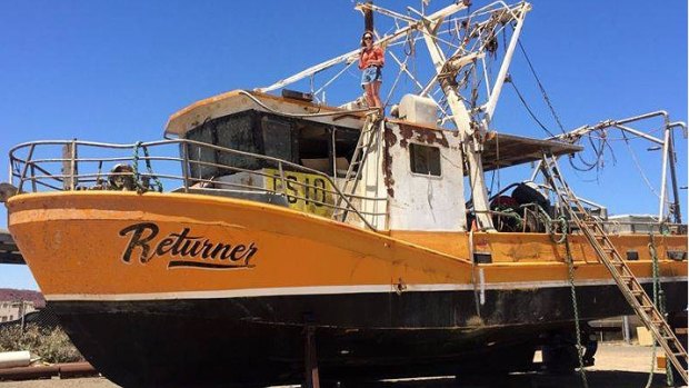 The Returner sank about 20 kilometres off the coast of Karratha with three men on board.