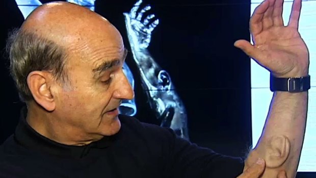 Stelarc wants people to be able to listen through the ear on his arm via the internet.
