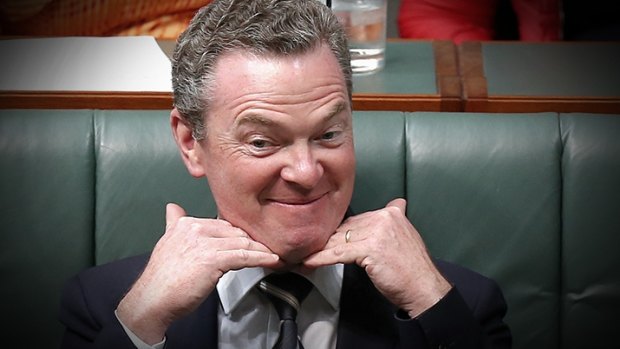 'Stop texting me': Christopher Pyne has been accused of harassing PUP's Glenn Lazarus via text message. 