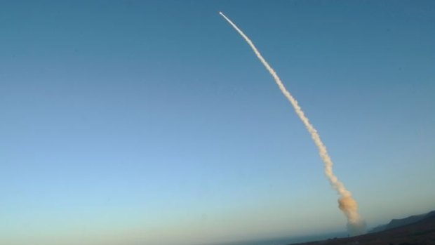 A Minuteman III intercontinental ballistic missile launch during an operational test in 2013. 