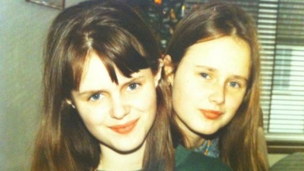 Cat Rodie, right, aged 16 with her sister. "I may have looked more grown up than my age, but I wasn't the hideous monster I imagined myself to be."