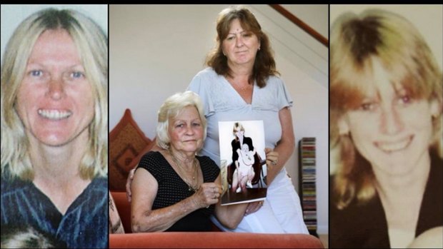 Sandra McSavaney, with her only surviving daughter Sharon Robards (centre). She has lost her other daughters Lisa Sara (left) and Tracey Valesini (right).<i> Main photo: Marina Neil</i>
