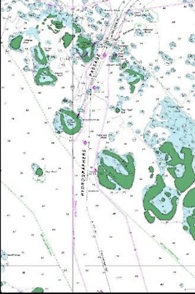 Mapping by James Bond for the Australian Hydrographic Service. 