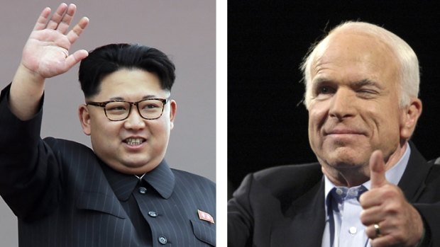 Kim Jong-un and John McCain.