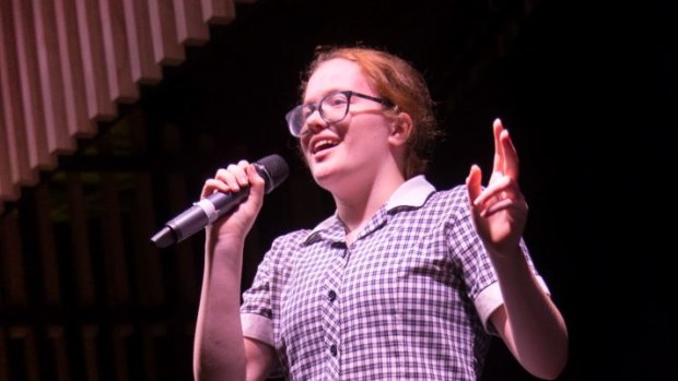 Hannah Willoughby turns insecurity into hilarity on stage at the Arts Centre.