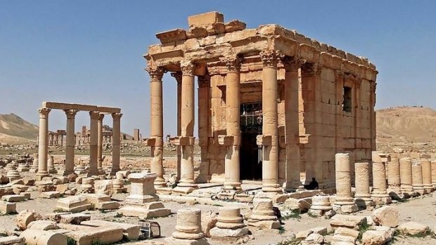The Temple of Baalshamin at Palmyra has been blown up by Islamic State militants, reports from Syria say.