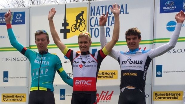 Dylan Sunderland, Jesse Featonby and Robert Stannard graced Saturday's podium.