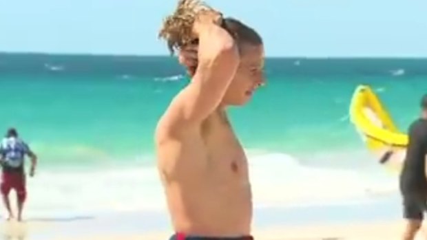 Fyfe looks in good shape for pre-season after completing the Rottnest crossing on Sunday.