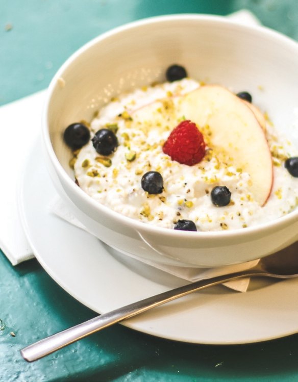 Bircher muesli at Claus Cafe.