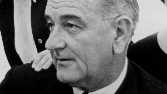 President Lyndon B. Johnson signed the Voting Rights Act in 1965.