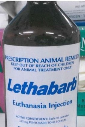 The horse euthanasia drug Lethabarb.