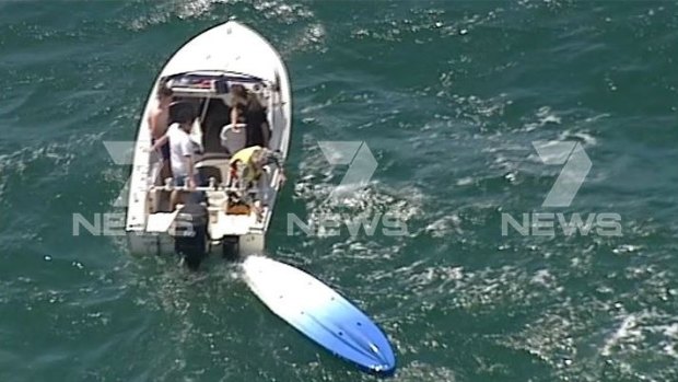 The kayak overturned in waters off Aspendale.