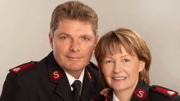 Major Geoff Freind pictured with his wife Lyn.