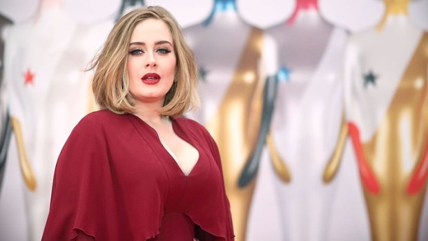 Adele, seen here at the Brit Awards, was behind a return to profit for the Australia's music industry. 