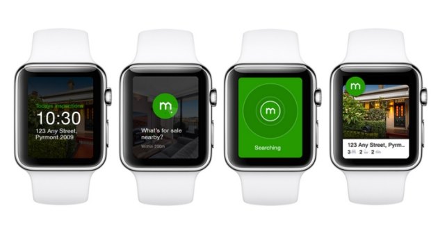 The Domain real estate app on the Apple Watch.