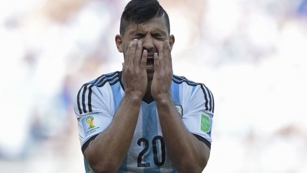 Injury cloud: Argentina's forward Sergio Aguero.
