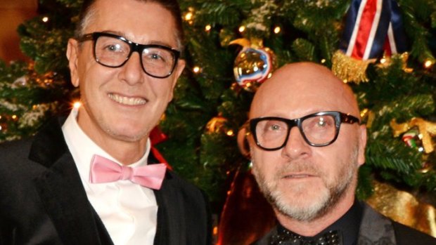 Stefano Gabbana, left, and Domenico Dolce.