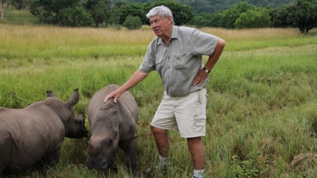 Ray Dearlove, founder of The Australian Rhino Project, aims to relocate 80 rhinos from southern Africa to Australia over the coming years.