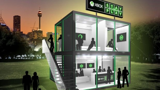 The Xbox Stay n' Play will sit in Pirrama Park in Sydney.