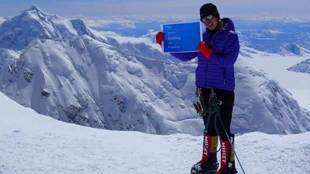 Dr Maria Strydom on a recent climb of Denali in Alaska, the highest peak in North America.