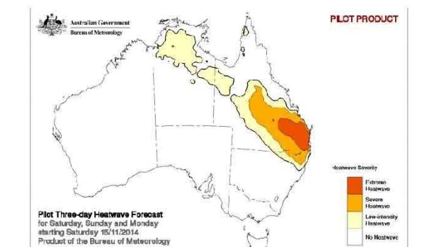 Heatwave persists at 'extreme' level around Brisbane on Saturday.