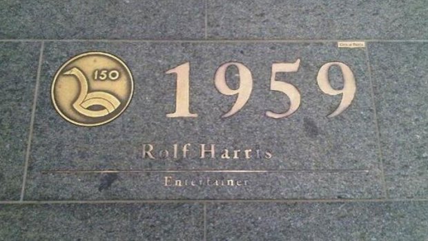 Following his conviction a plaque dedicated to Rolf Harris on St Georges Terrace was removed.
