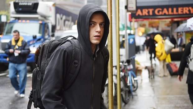 Rami Malek's Elliot is a paranoid, drug-addicted programmer and hacker with a social conscience.