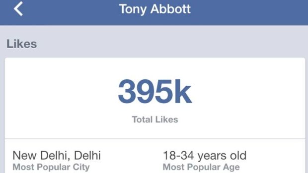 Like me! Mr Abbott's popularity has skyrocketed thanks to an Indian fanbase.