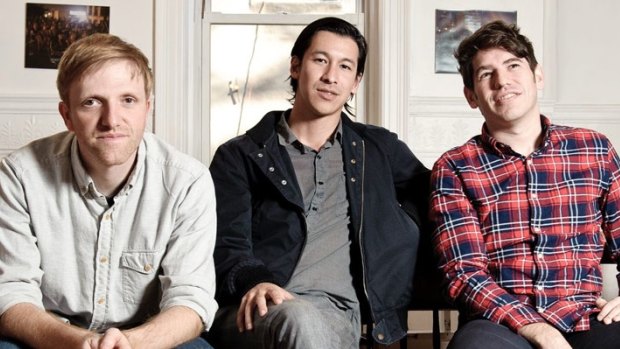 Kickstarter founders: (From left) Charles Adler, Perry Chen and Yancey Strickler.