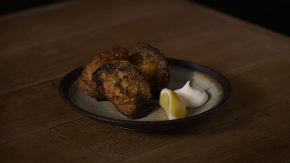 Eggplant karaage is one of several snacks.