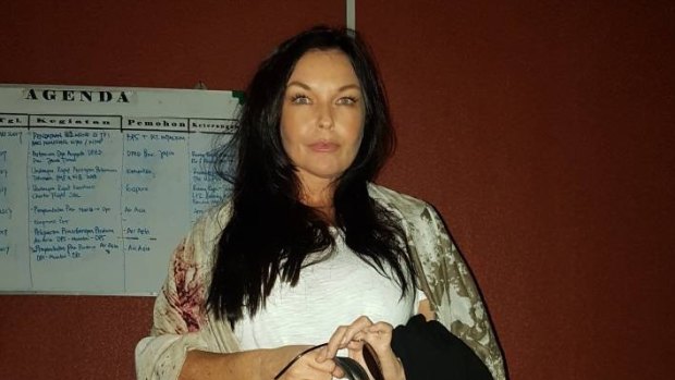 Schapelle Corby at the airport in Denpasar.
