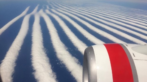 The cloud formation photographed from a Perth-Adelaide flight.