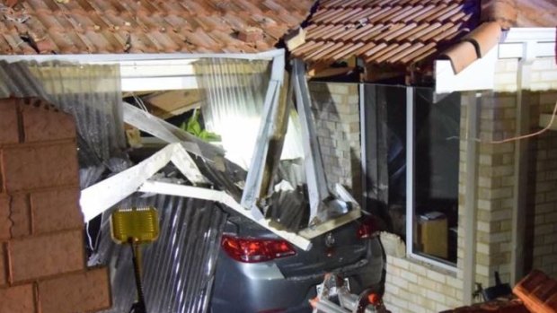 The aged care facility was made safe by emergency services following the crash.