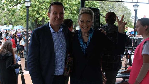 Mark McGowan and Alannah MacTiernan were among those to show their support at the rally