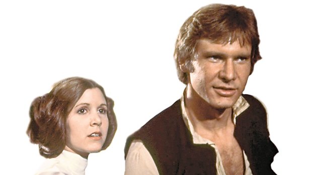 Carrie Fisher, left, was just 19-years-old when landed the role of Princess Leia in the original Star Wars trilogy. 