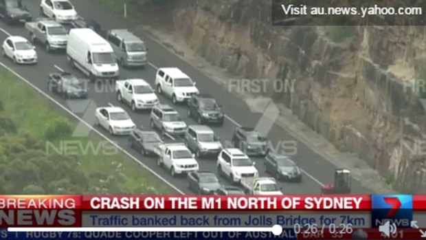 A multi-vehicle crash on the M1 Pacific Highway has caused chaos for northbound traffic.