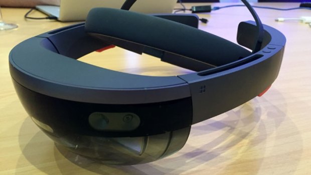 Microsoft's Hololens augmented reality headset offers a glimpse of the future.
