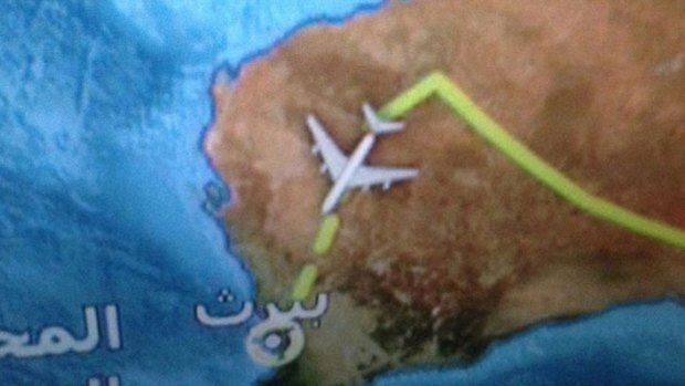 The flight path changed dramatically after the passenger went into labour