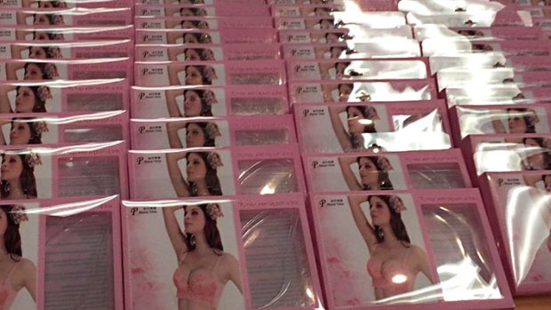 $1 billion ice seizure: Australian Border Force officials found a consignment of gel push-up bra inserts, allegedly containing 190 litres of liquid methamphetamine.