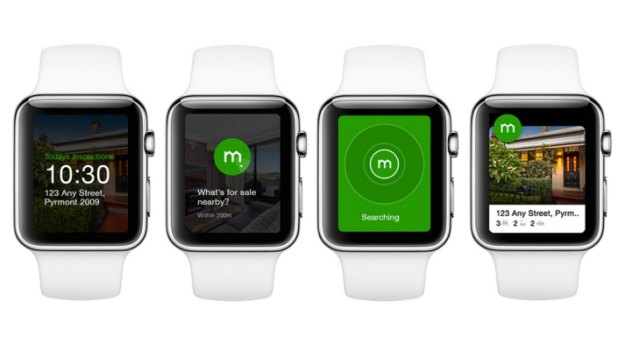 The Domain real estate app on the Apple Watch.