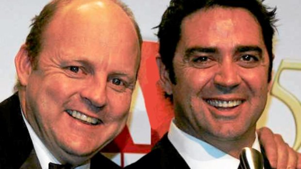 Billy Brownless and Garry Lyon in happier times.