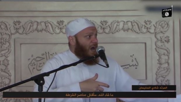 Sheikh Shady Alsuleiman is featured in the Islamic State video giving a sermon in which he dismantles the idea that violent extremism will get a person to heaven.
