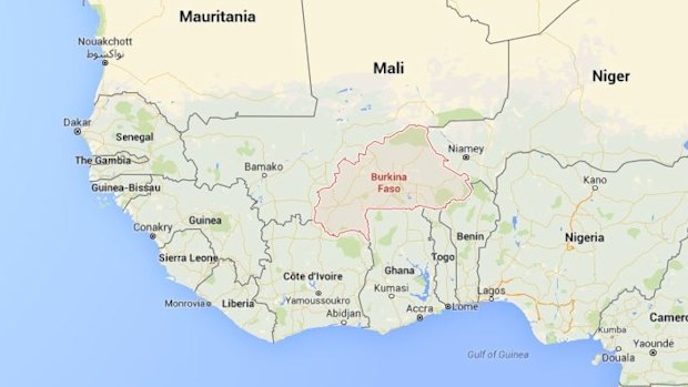 Burkina Faso is landlocked in western Africa, north of Ghana.