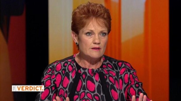 Pauline Hanson on The Verdict.