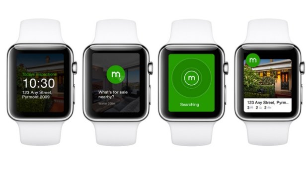 The Domain real estate app on the Apple Watch.