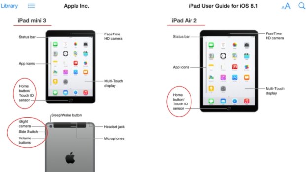 Leaked: Features of the soon-to-be-announced iPads include a Touch ID sensor