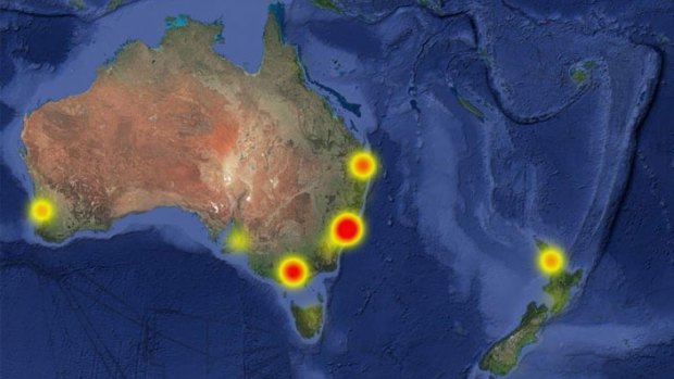 Reports of Pokemon Go outages across Australia and New Zealand.