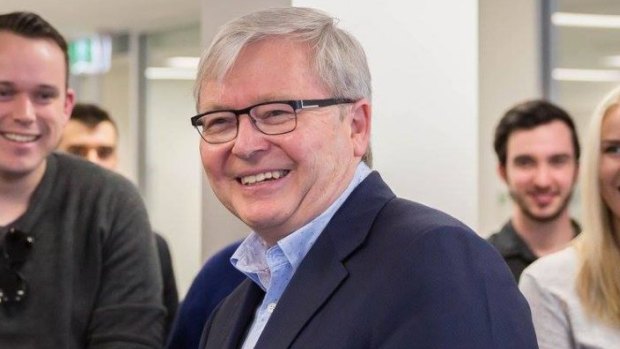 Kevin Rudd wrote a scathing piece about Turnbull's refugee ban policy.