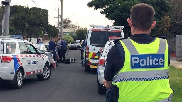 The two bodies were found in the south-eastern Geelong suburb of Whittington about 10.30am.